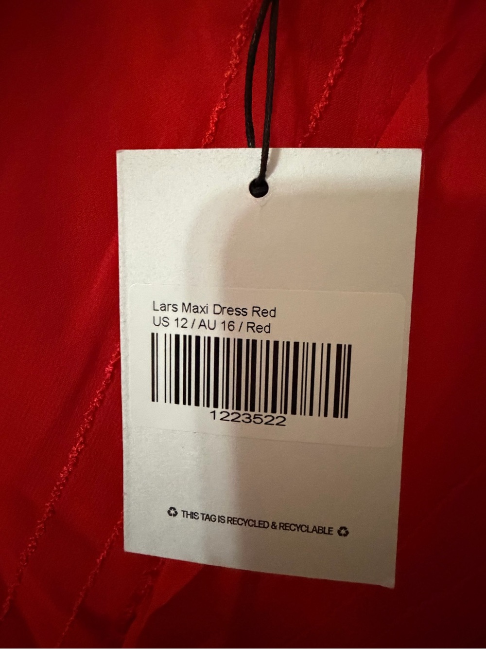 Red Spaghetti-Strap Ruffle Dress - Princess Polly - Picture 3 of 4